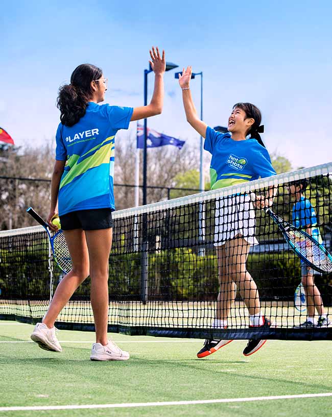 Teens Tennis Coaching students with Break Point Tennis